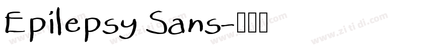Epilepsy Sans字体转换